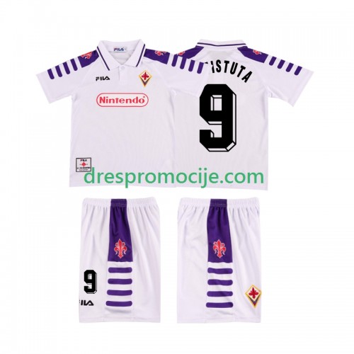 ACF Fiorentina BASTUTA 9 1999 Dres Retro Dječji Gostujući 1998 Kratkih Rukava ACF Fiorentina BASTUTA 9 1999 Dres Retro Dječji Gostujući 1998 Kratkih Rukava